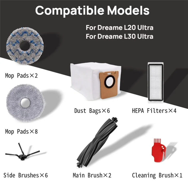 abbz-for-dreame-l30-ultra-l20-ultra-vacuum-cleaner-replacement-parts-main-side-brush-hepa-filter-mop-pad-dust-bag