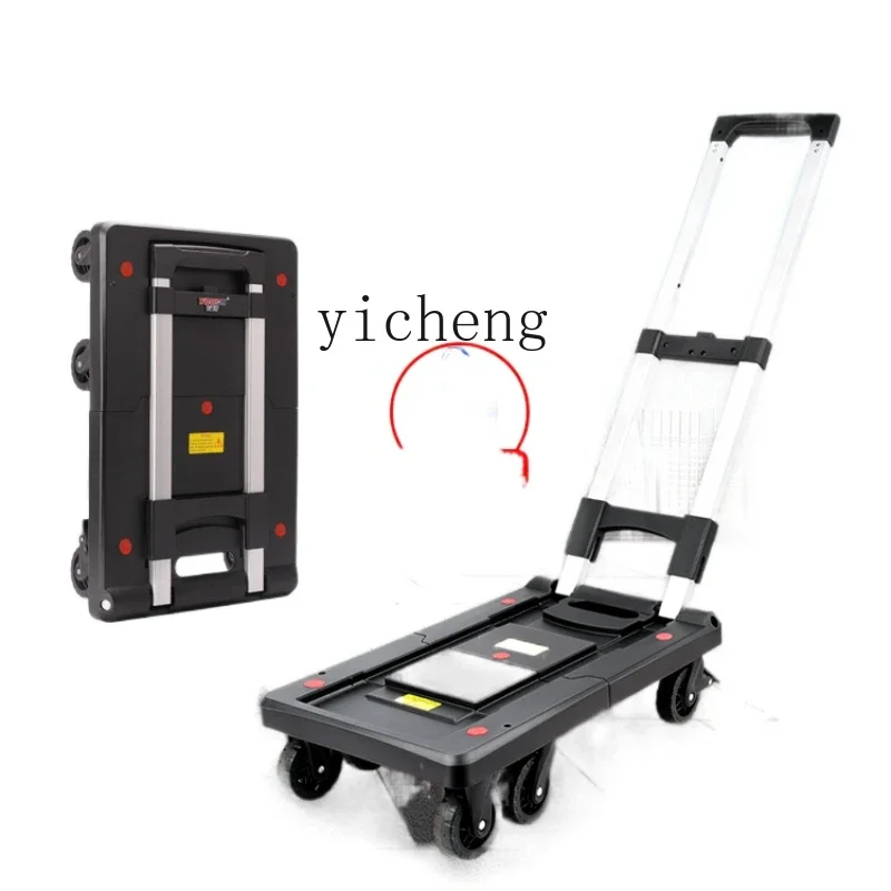 ZC Express Luggage Trolley Hand Buggy Foldable and Portable Trolley Truck Household Trolley