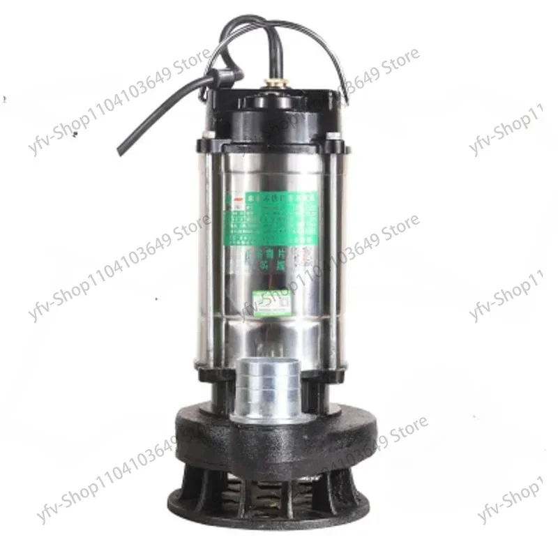 220V Stainless Steel Submersible Pump Agricultural Pumping Garden Tools Underwater Sewage Self-priming Pump Drainage Lrrigation