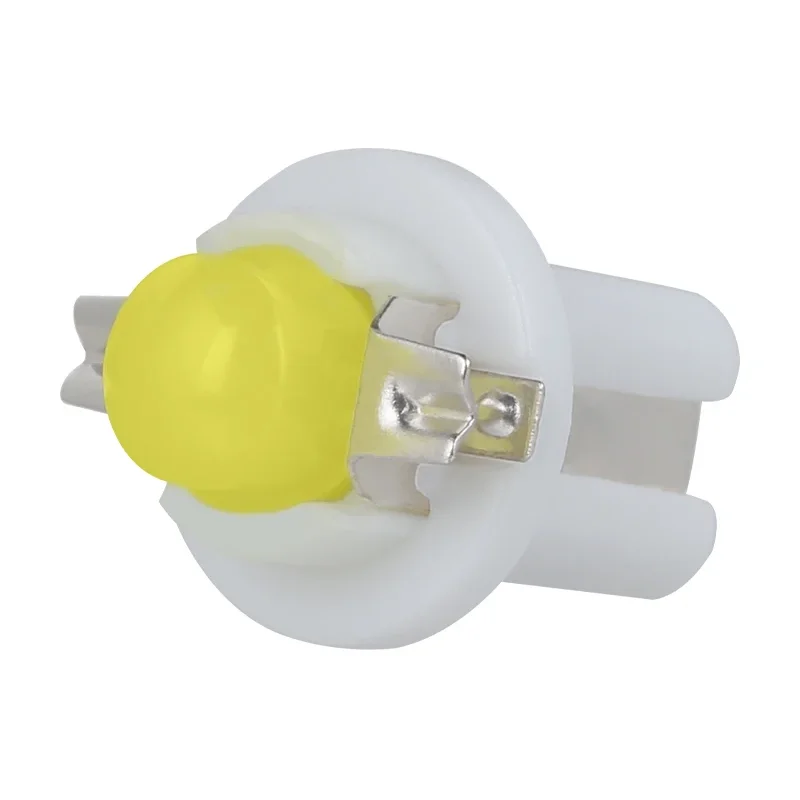 

500X T5 B8.5D COB LED B8.5 Round T8.3D 1 LED 1SMD Car Dashboard Instrument Light Side Light Bulb White Blue 12V 24V
