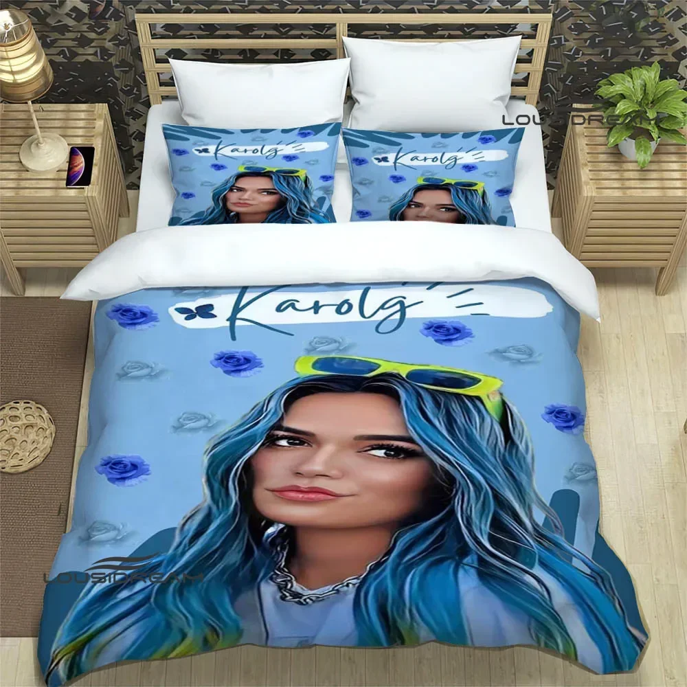 Karol G Retro Printed Bedding Sets exquisite bed supplies set duvet cover bed comforter set bedding set luxury birthday gift