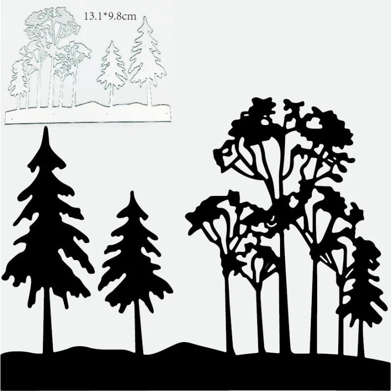 

Tree Metal Cutting Dies Mold Scrapbooking Decoration Paper Cards Craft Mould Blade Punch Template Embossing Stencils 1PCs
