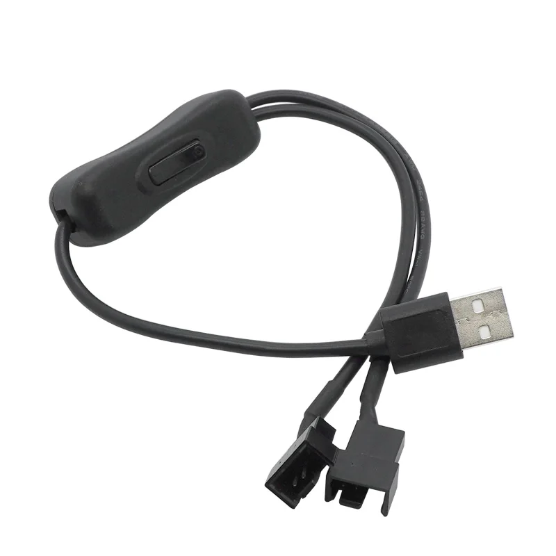 Kabel Konverter Adaptor 4 Pin USB 2 Arah 5V Kabel Konektor Kipas Komputer PC