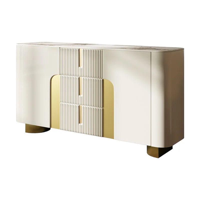 

Rock slab dining side cabinet, post-modern simple restaurant, large-capacity tea side cabinet