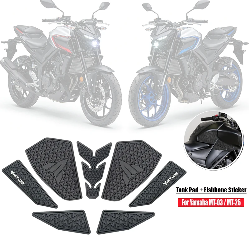 

Anti Slip Traction Pads For Yamaha MT03 MT25 2020 2022 Motorcycle Fuel Tank Pad Knee Grip Protection Stickers Cover Protector