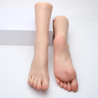 Simulation Foot Model Real Feet Reverse Mold Fake Nail Art TG4101 Female Large Size Foot Fetish Props Jewelry Display Salon