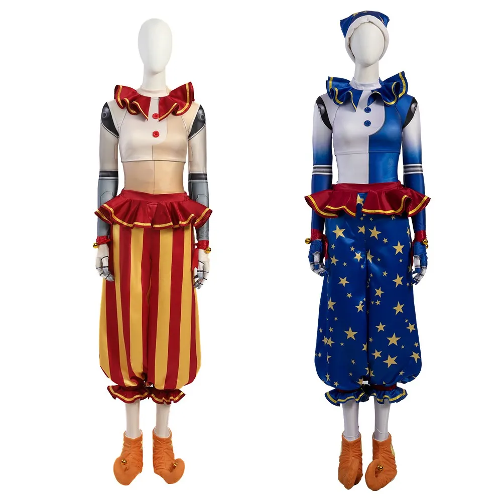 New Arrival Clown Cosplay Costume Disguise Sundrop and Moondrop Costumes Comic Con Fancy Dress Deguisement