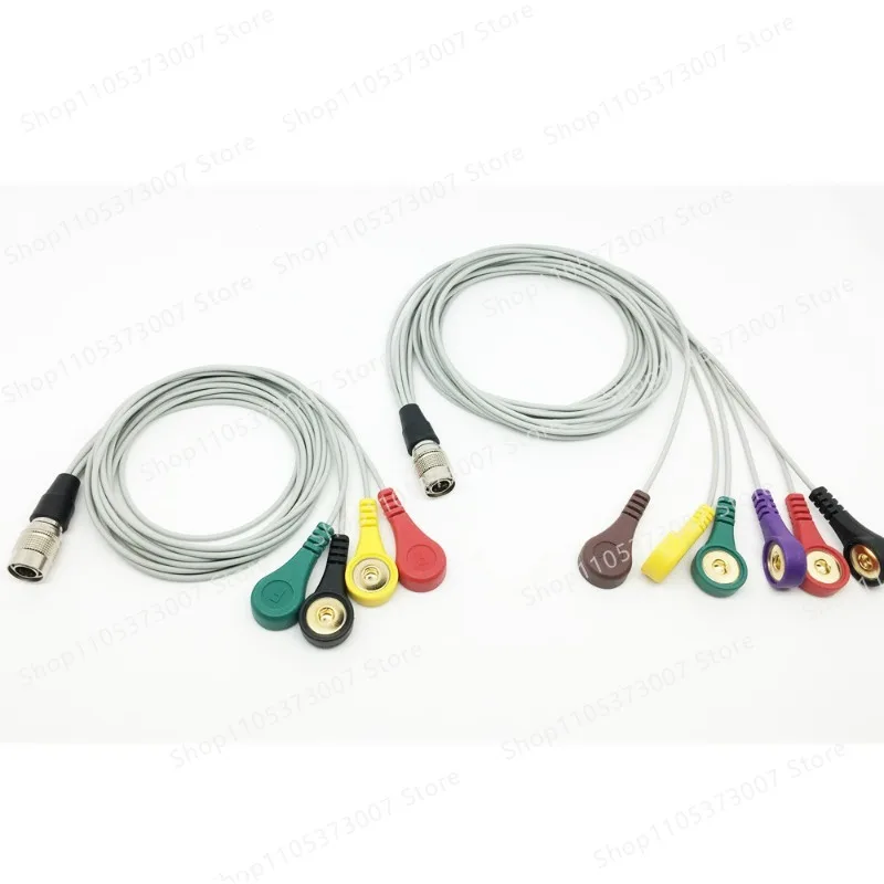 Pi200d-by holter 4+6 lead dynamic ecg lead wire 24-hour ecg wire