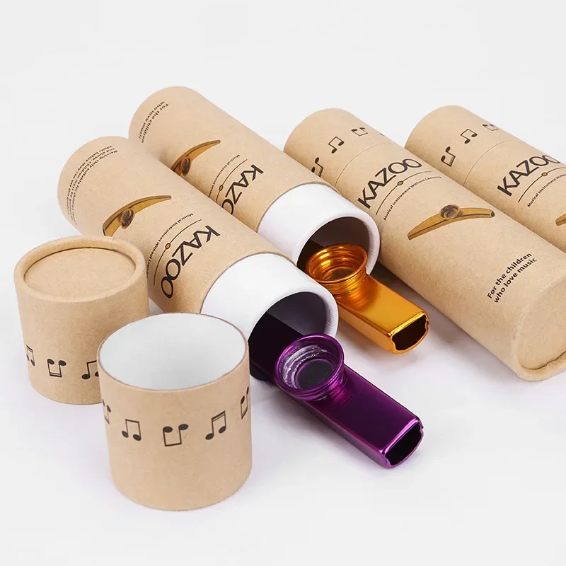 1pcs Kazoo Box Metal Kazoo Paper Storage Holder for Mouth Blowing Musical Instrument Accessories Organizer