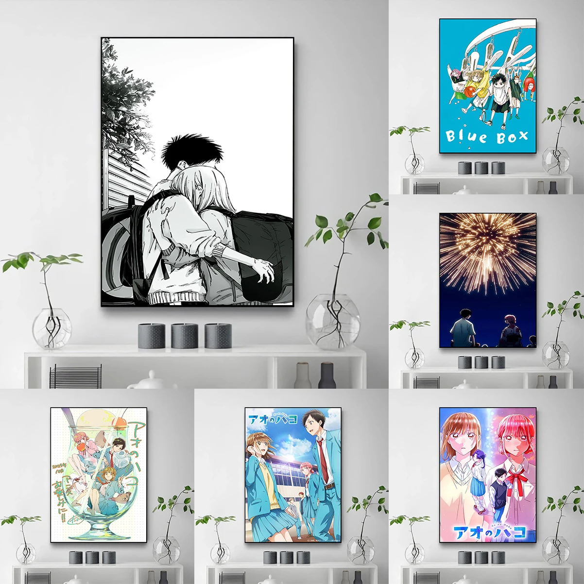 

Japanese Anime Blue Box Poster HD art wall waterproof home living room bedroom coffee house bar aesthetic room wall decoration