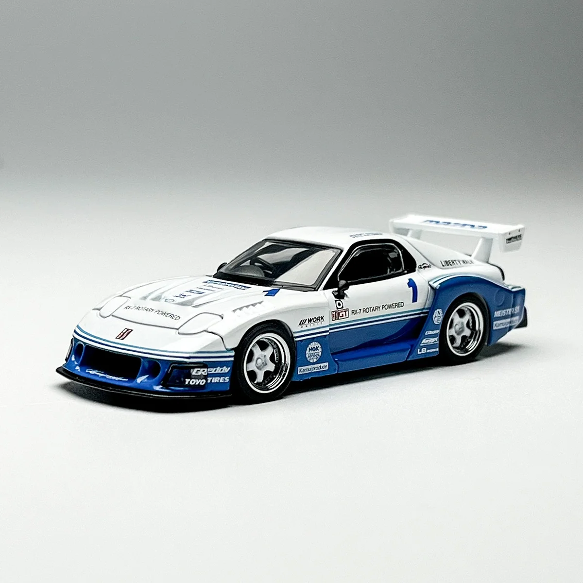 

MINIGT RX7 FD3S LBWK Super Silhouette IMSA alloy car model