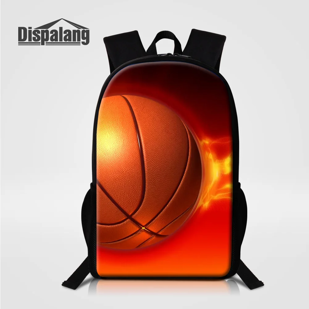 Dispalang Men School Backpack Football Printing Schoolbag For Teenage Boys Custom Design Basketball Bookbag Male Rucksack Rugtas