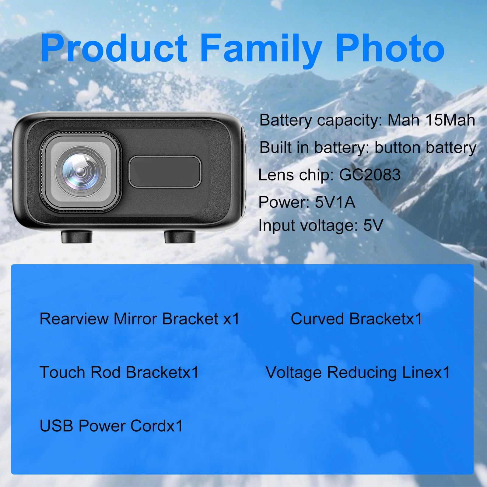 กล้องติดรถมอเตอร์ไซค์ DVR เครื่องบันทึกวิดีโอ กล้องมอเตอร์ไซค์ DVR 2K กันน้ำระดับ IP65 รองรับ Wifi สำหรับรถมอเตอร์สปอร์ต