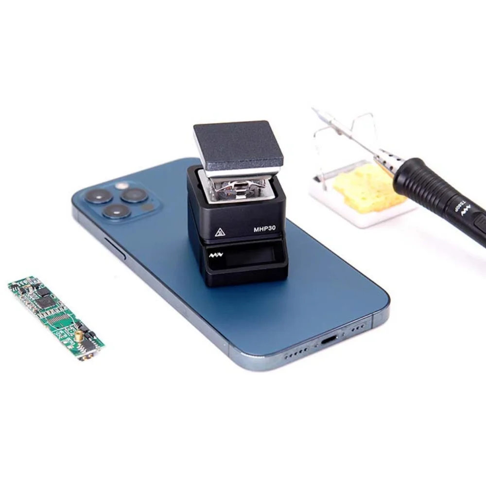 MHP30 Mini Hot Plate Heating Tool Portable Volume Built-in OLED Display Hot Plate Preheater for Phone PCB Motherboard Repair