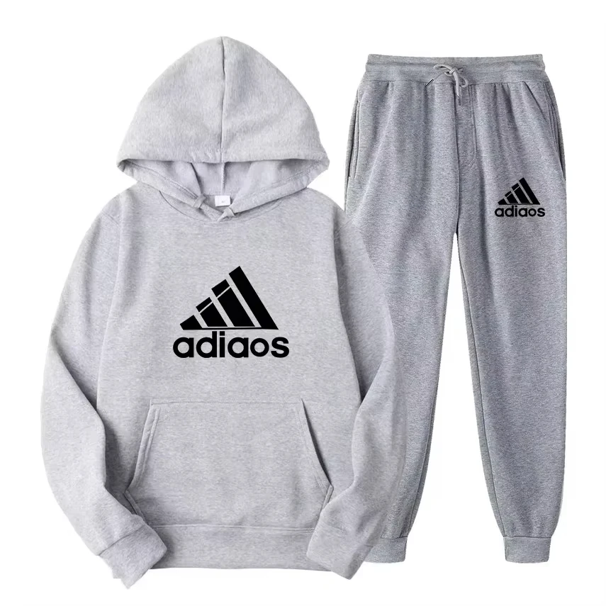 2025 Autumn-Winter Warmth-Enhanced Comfortable Leisure Fitness Sports Set: Two-piece set including hooded sports shirt and joggi