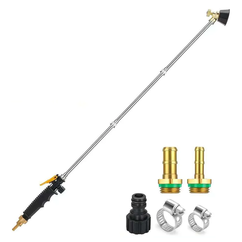 For 1 2 Hose Stainless Steel Sprayer Garden Hose Sprayer Continuous Discharge Sprayer Wand Garden Hose Sprayer Locking Handle