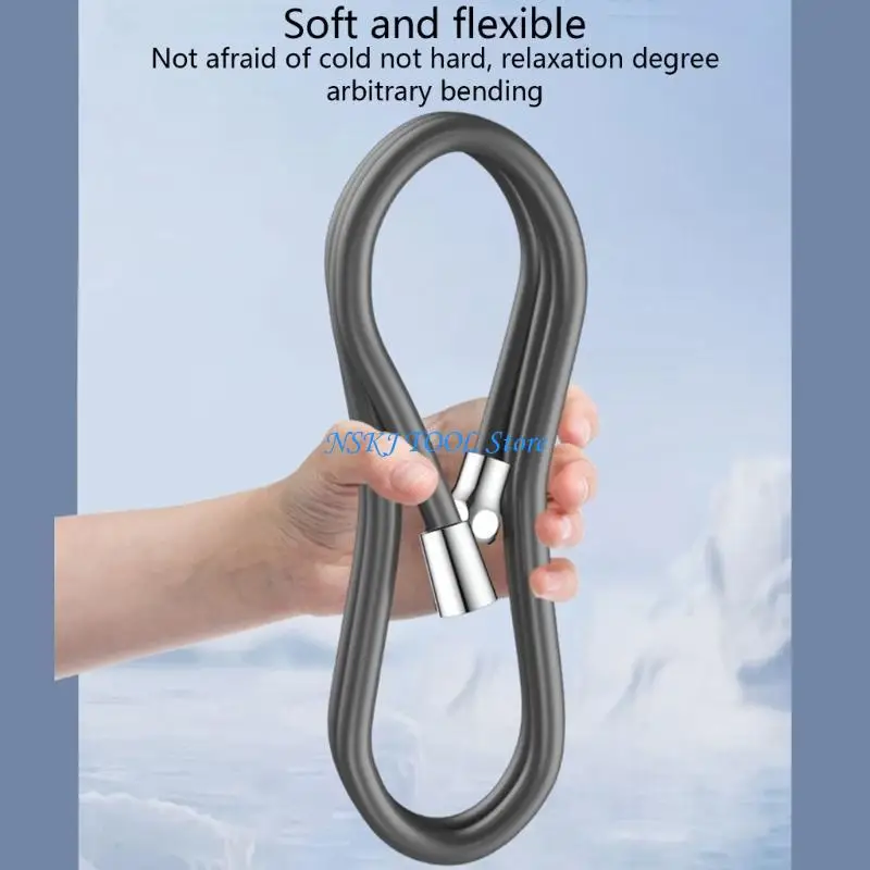 

L8RC Soft Touch Silicone Shower Hose Flexible Hoses for A Luxurious Shower Experience