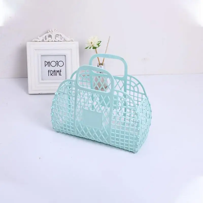 Be Disassembled Shopping Storage Basket Hollow Model Plastic Vegetable Basket Jewelry Basket Bathroom Basket Portable Handbag