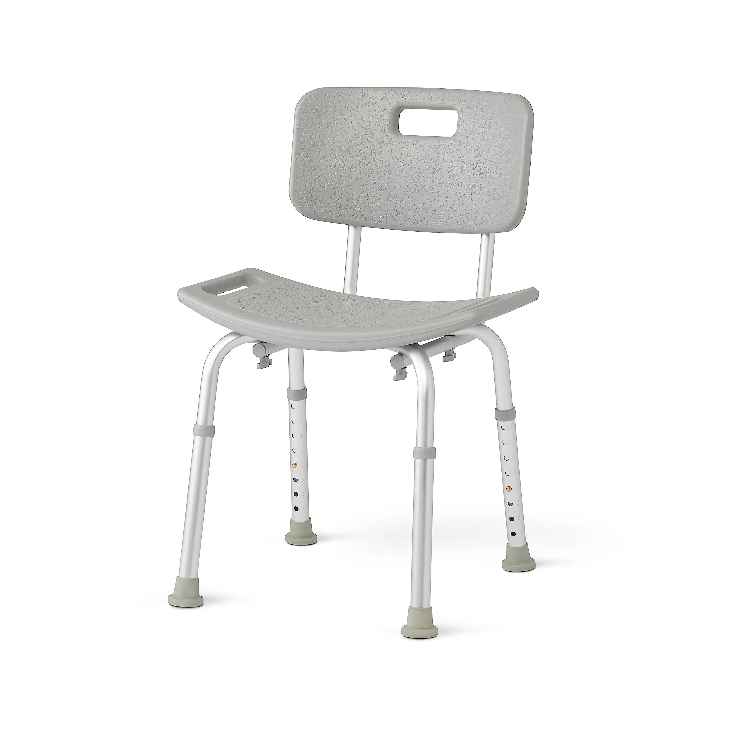 Adjustable Bath Chair For Shower Tub Transfer Seat With Backrest 400 Lbs Capacity Gray