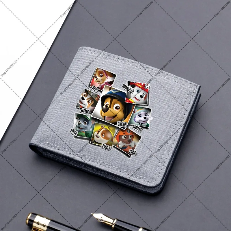 Paw Patrol Purses for Women Chase Skye Cartoon Anime Pattern Printed Wallet Men Portable Mini Purses Birthday Party Gifts New