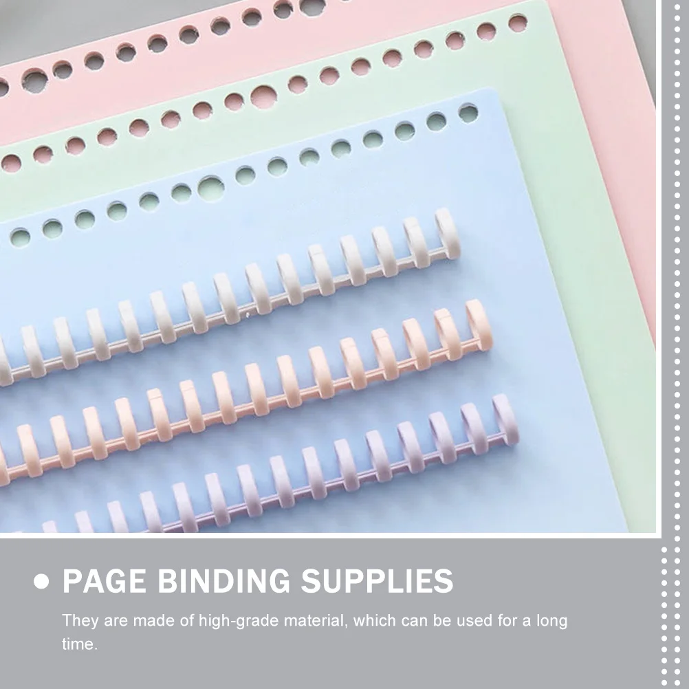 

10 Pcs Binder Plastic Book Rings Decorate Spiral Spines Binding Supplies Coil DIY Loose Leaf