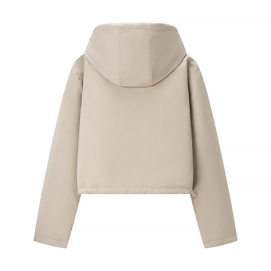 JNLEAOG Faionable Double face vêtements coton Jaet avec capuche automne nouveauté vêtements pour femmes coupe droite longue Sve Zi...