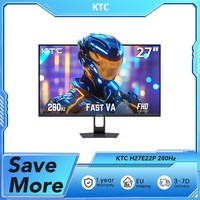 KTC H27E22P Gaming Monitor, 27inch 1920*1080 FHD FAST VA Panel, 4000:1 Contrast Ratio, 280Hz High Refresh, 1ms GTG Response Time