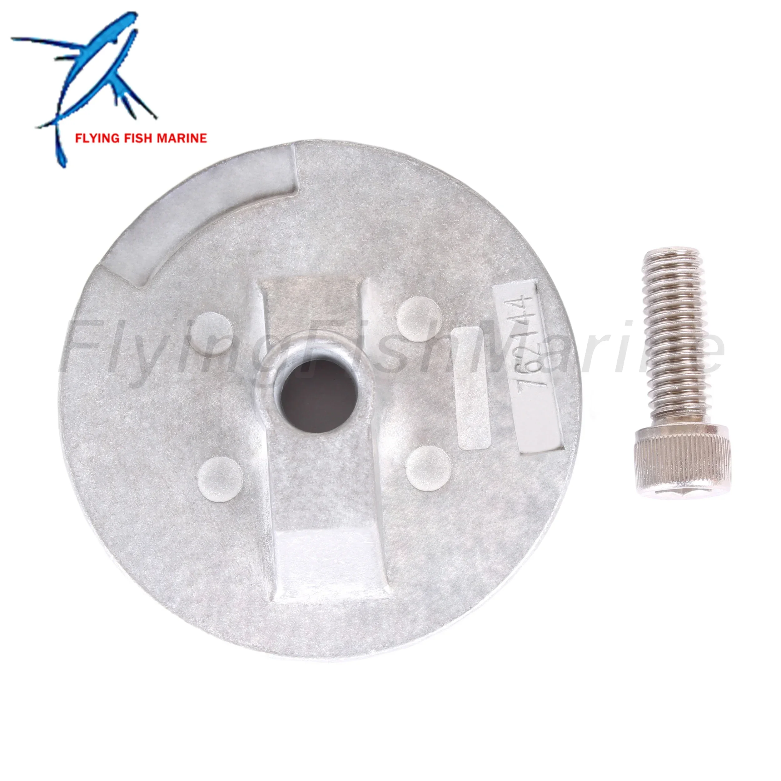 Outboard Motor 97-762144 Flat Trim Tab Anode for Mercury Mariner Mercruiser Quicksilver Bravo 2 3 III and Vazer Drives