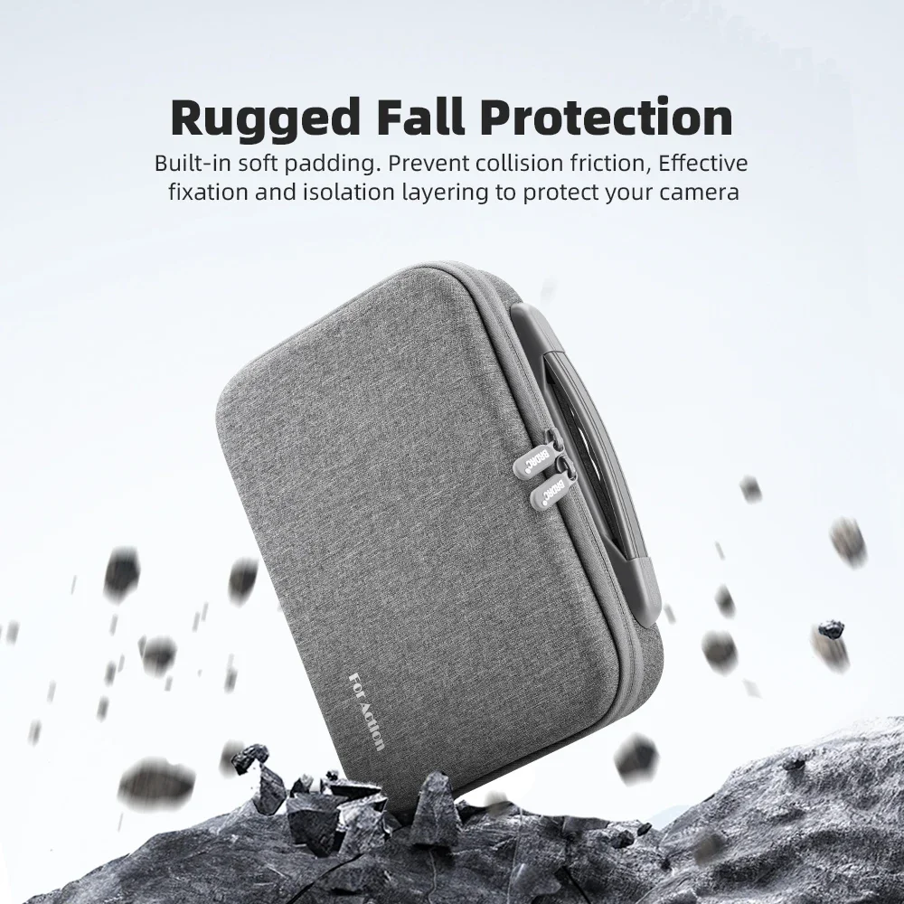 Flymile Carrying Case For DJI Action 5 Pro Sports Camera Protective Storage Bag Portable Handbag With Shoulder Strap Crossbody