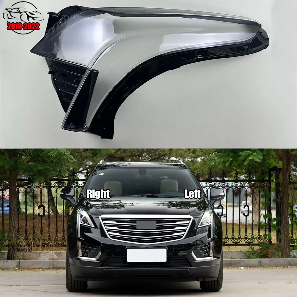 

For Cadillac XT5 2016-2022 Headlight Cover Transparent Headlamp Lamp Shell Lens Replace Original Lampshade Plexiglass