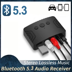 Bluetooth 5.3 Audio Receiver RCA 3.5mm AUX U-Disk USB Stereo Music Wireless Adapter For PC Car Kit Speaker Headsets Amplifier