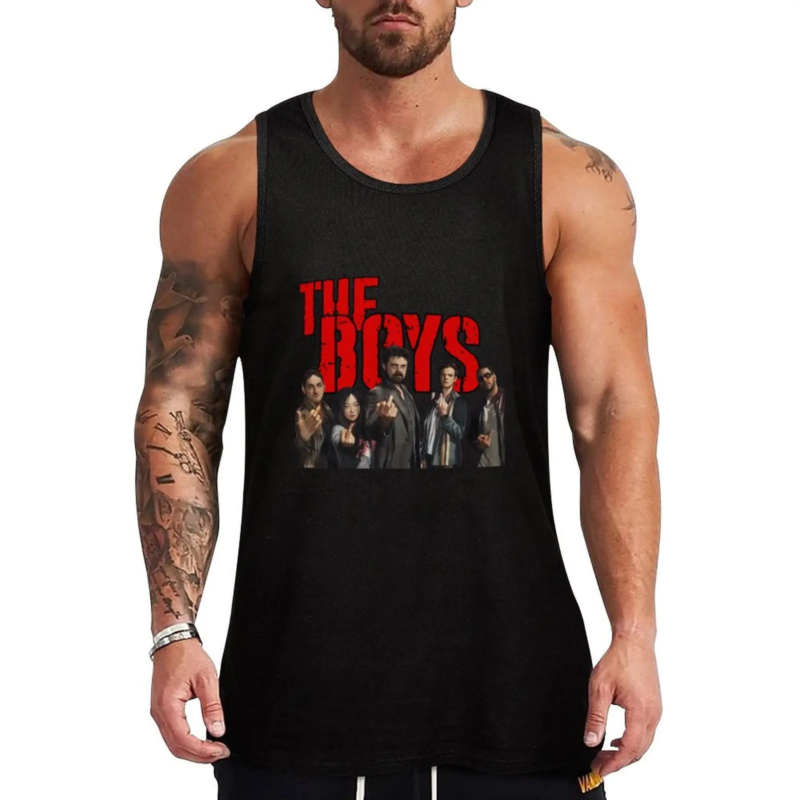 

The Boys Pose X-TB01 Tank Top Lightweight Sleeveless T Shirt Basic Casual Top