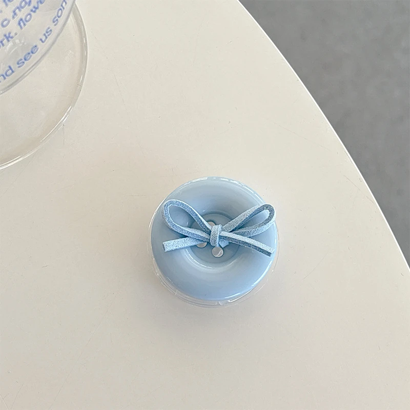 Coréen 3D mignon bonbons bouton nœud papillon support téléphone poignée Tok Griptok anneau de support pour iPhone accessoires support de support de téléphone support