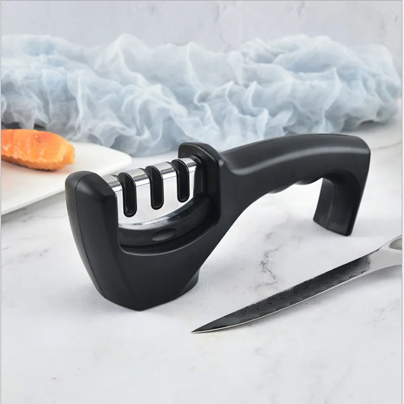 

1 Pc Stainless Steel Knife Sharpener Kitchen Sharpening Stone Grinder Knives Whetstone Diamond Fixed Angle Knife Sharpener Tool