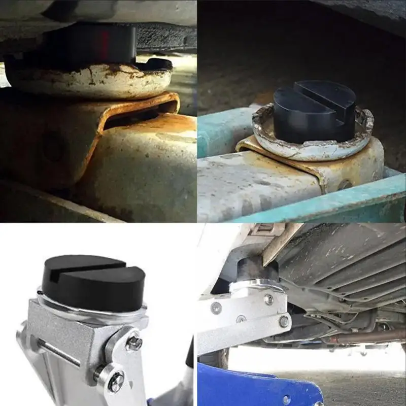 1Pcs Wheel Dolly Slotted Floor Frame Rail Adapter Car Lift Jack Support Stand Rubber Pads Repair Tools For Subaru Fiat Volvo