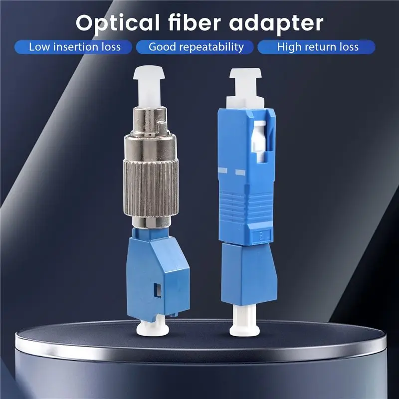 FC Male To LC Female Hybrid Optical Fiber Convertor Adapter+ LC Female To SC Male Hybrid Flange, Optical Fiber Adapter