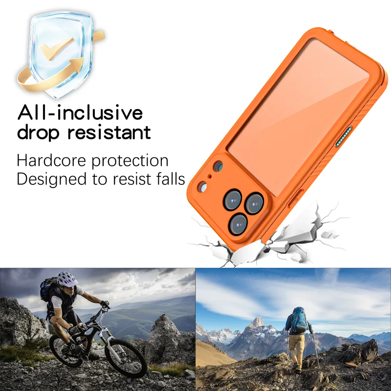 Wodoodporne etui magnetyczne Shellbox IP68 do pływania i nurkowania - Kompatybilne z iPhone 17e 17/17AIR/17Pro/17Promax — zdjęcie produktu 5