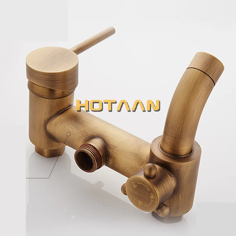 . Antique Bathroom Mixer Bath Tub Copper Mixing Control Valve Wall Mounted Shower Faucet concealed faucet YT-5313-A