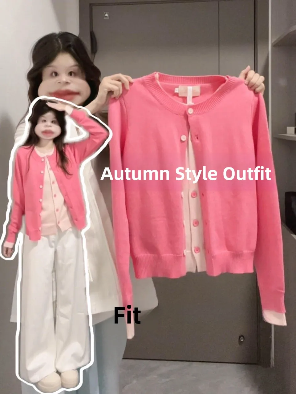 

Korean Sle Spliced Open Cardigan Sweater Women's Loose Soft Casual Autumn Winter Knitted Outerwear Fake Two-Piece
