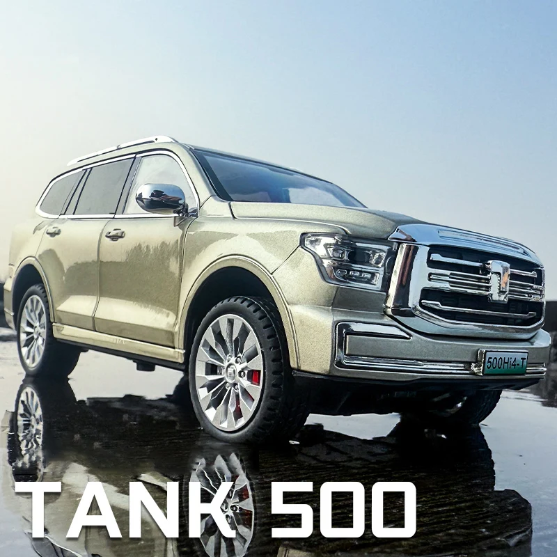 

New 1:24 Tank 500 Hi4-T Off-Road Alloy Die Cast Toy Car Model Sound and Light Children's Toy Collectibles Birthday gift