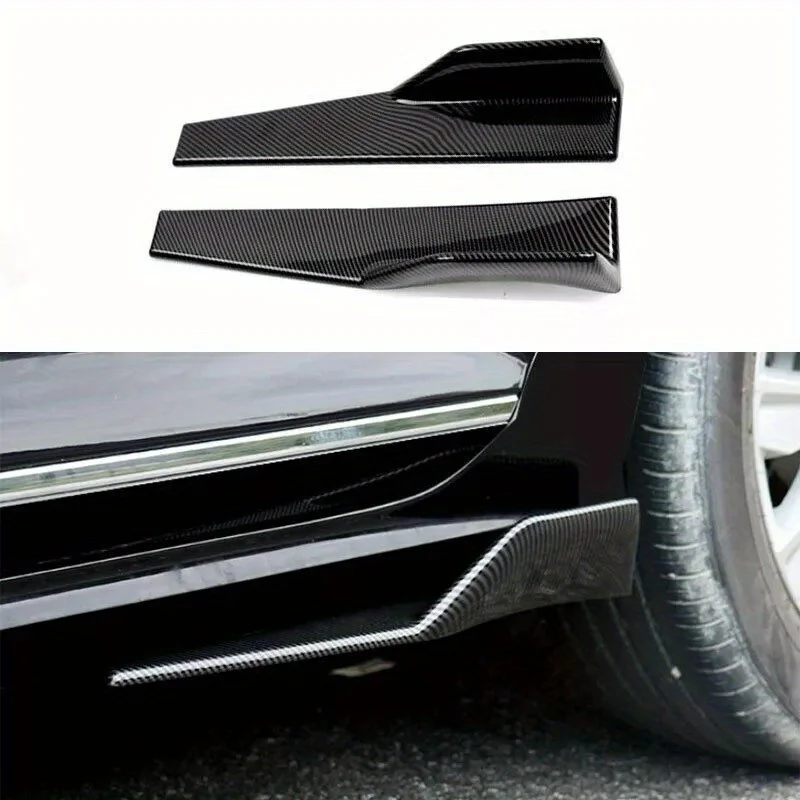 

Universal 2Pcs Set 45cm Side Skirts Car Wide Body Splitters Kit Modified Sides Kirts Rocker Anti-Scratch Winglet Wings Bumper