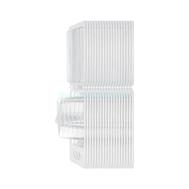 100 قطعة من قوالب تذوب الشمع البلاستيكية الشفافة قالب صدفي لصنع الشموع وصابون الشموع، وصناديق تذوب الشمع القابلة لإعادة الاستخدام