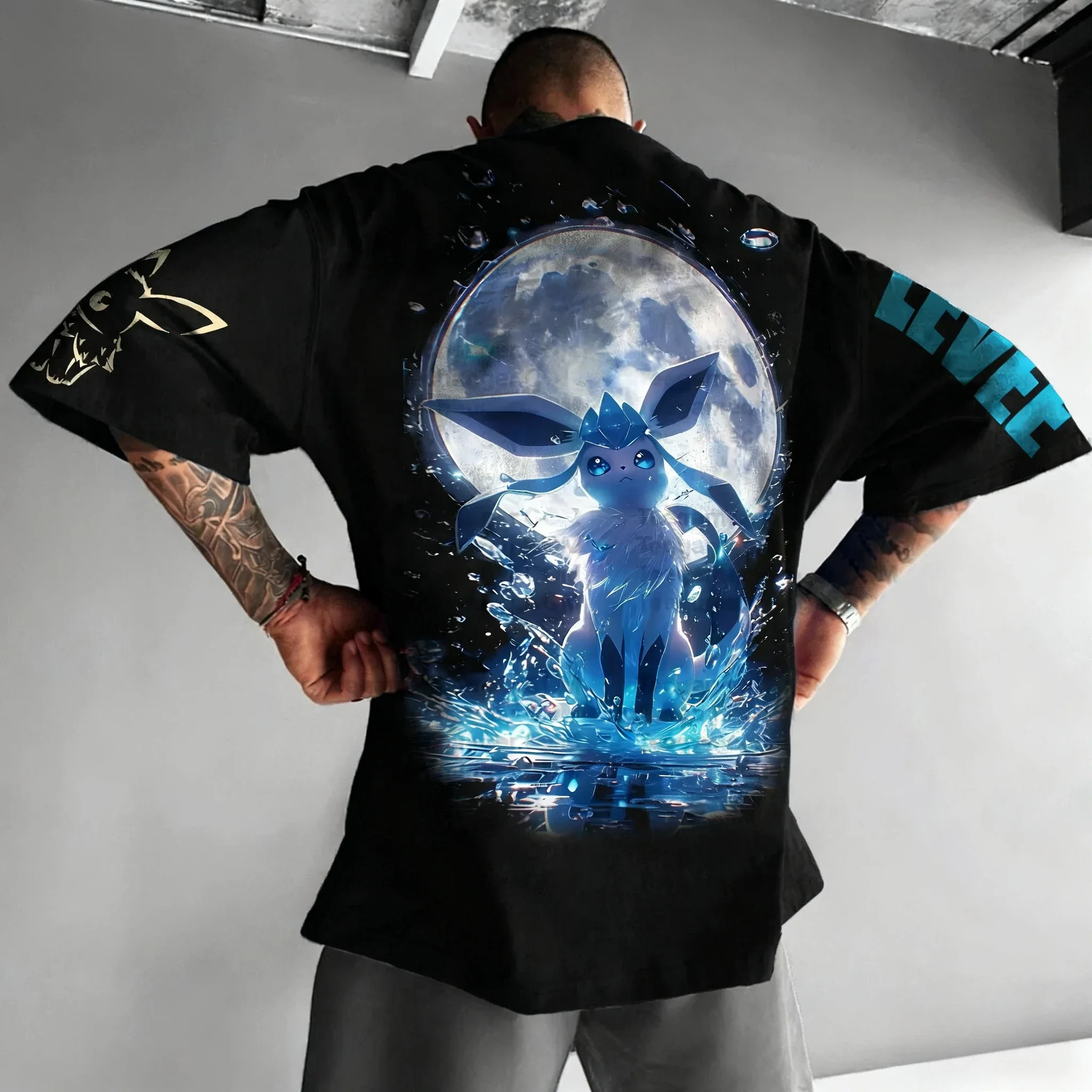 

Pokémon Anime Co Branded T-shirt 2025 Unisex Summer New Hip Hop Trend Casual Loose Plus Size Parent-child Short Sleeved Top