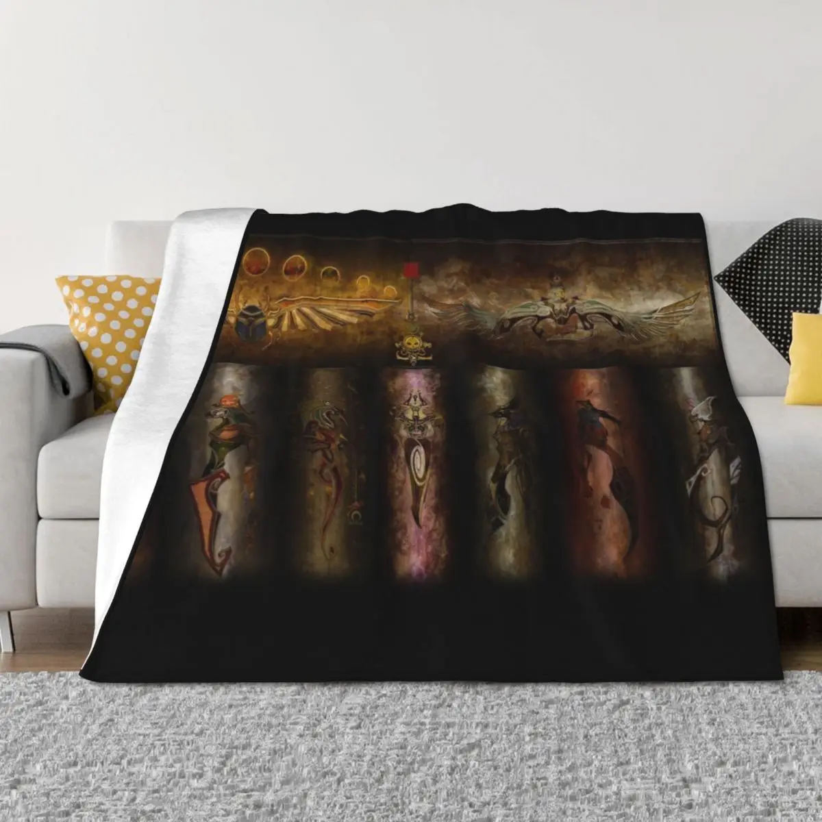 

EGYPTIAN GODS Throw Blanket for babies Moving For Sofa Thin Flannels Blankets