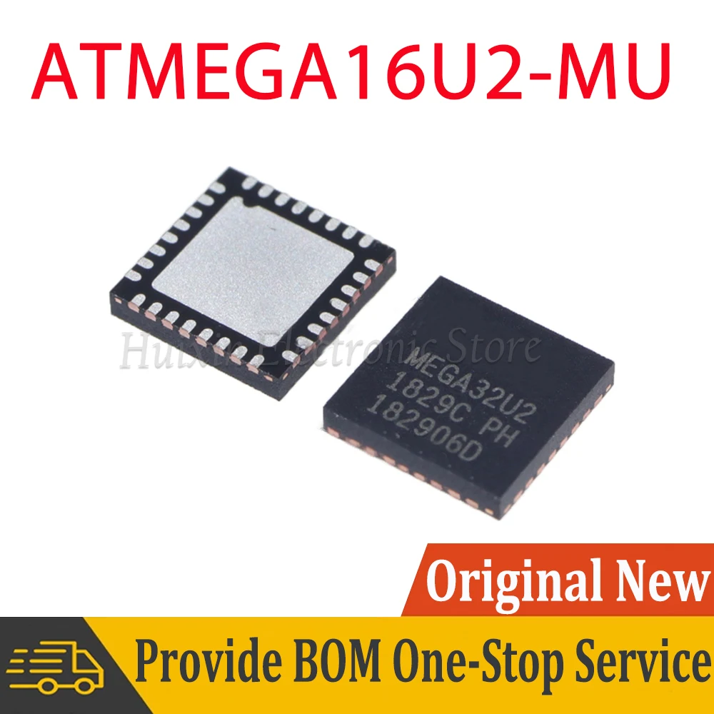 1-5pcs ATMEGA16U2-MU QFN-32 ATMEGA16U2 MEGA16U2-MU MEGA16U2 TQFN-32 8-bit Microcontroller MCU Chip IC Controller New Original