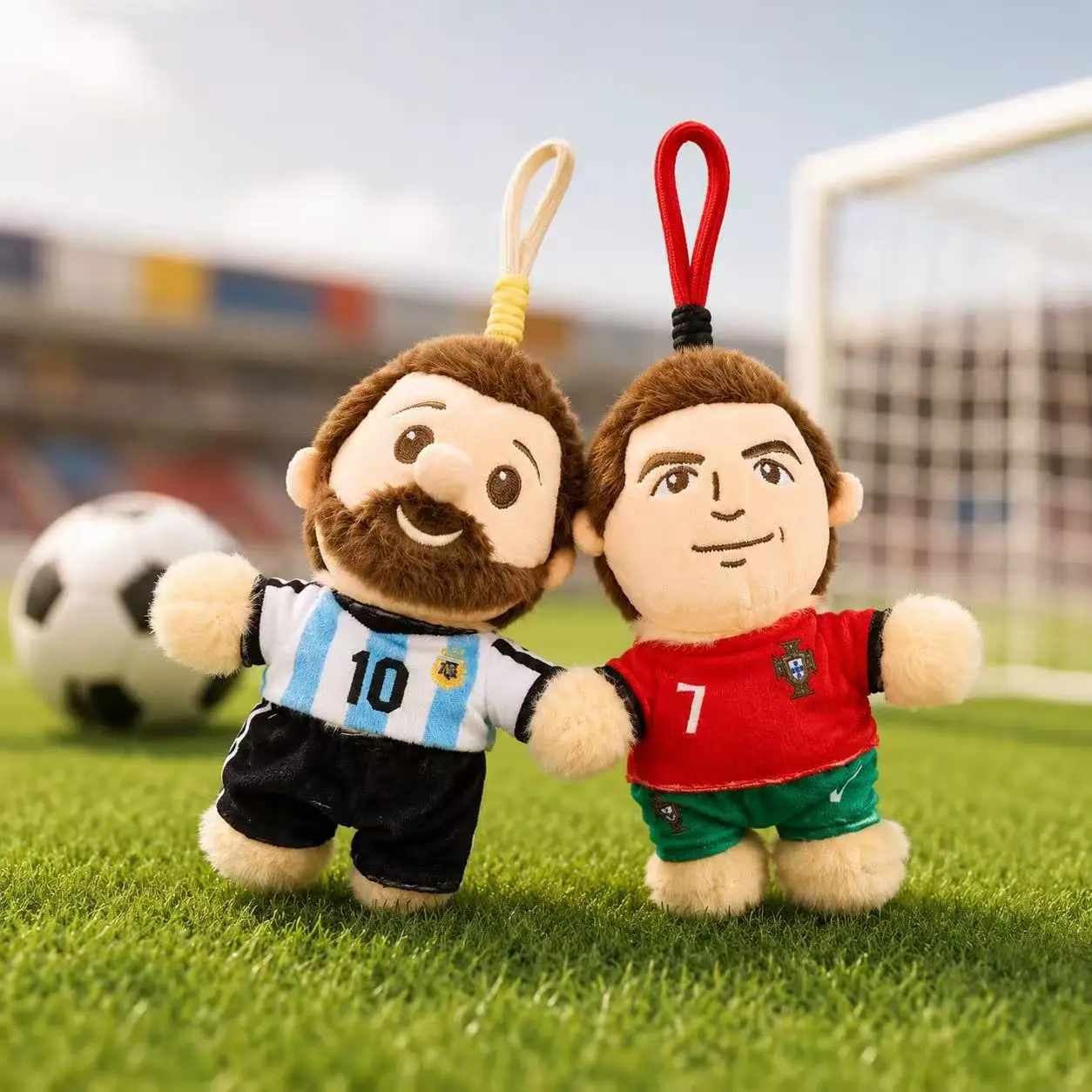 15CM Argentina Portugal Doll Plush Figure Star Commemorative Merchandise Cartoon Pendant Fan Collectible Accessories Gifts view 4