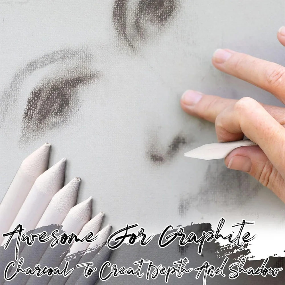 جذوع مزج فنية ورقية لتظليل الرسم، ومستلزمات الرسم وأدوات رسم الرصاص، لرسم رسم الفنان الطلابي #4