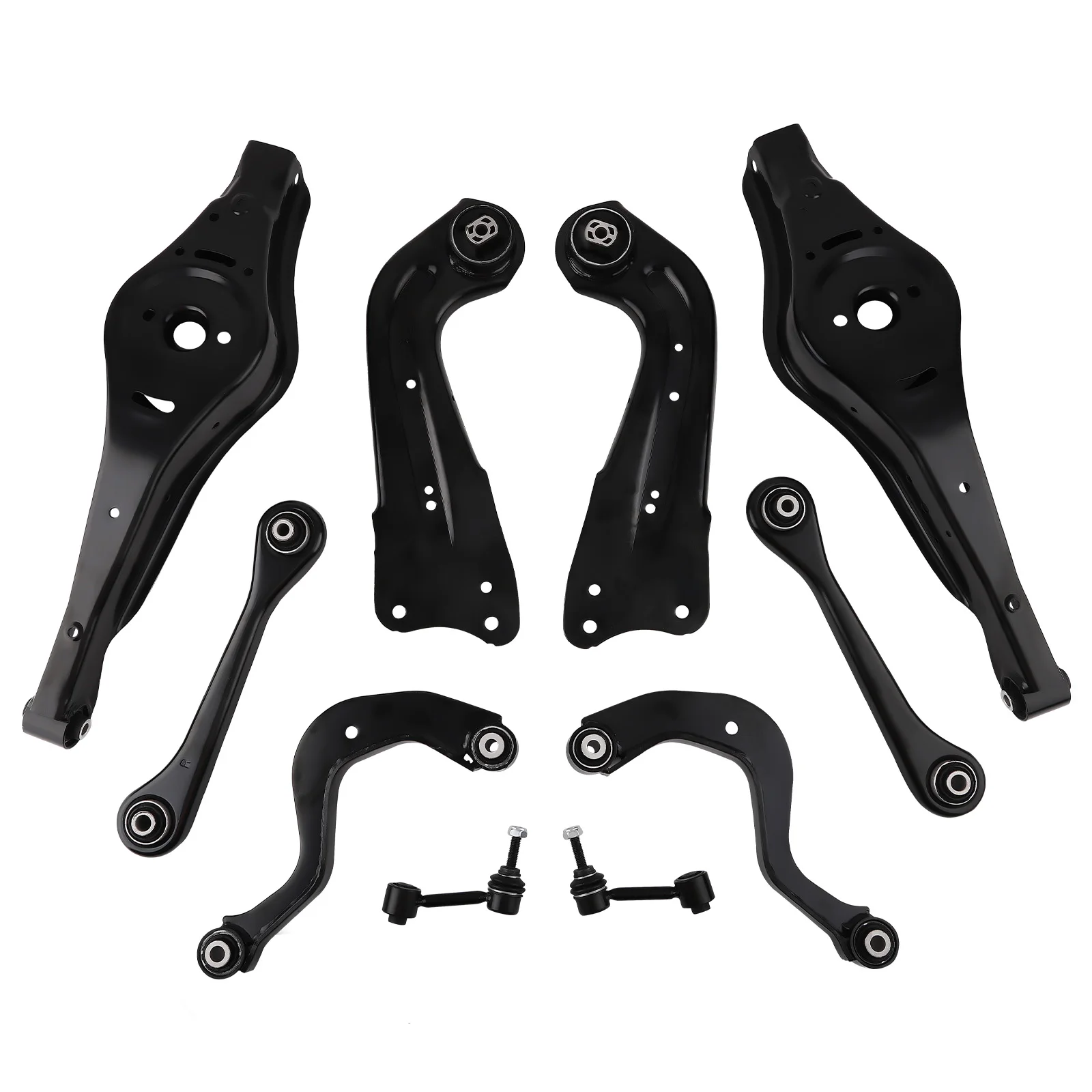 2X Rear Left Right Wishbone Control Arm Set for Audi A3 8P1 for VW Golf 5 6 Touran Seat Altea  Skoda Octavia