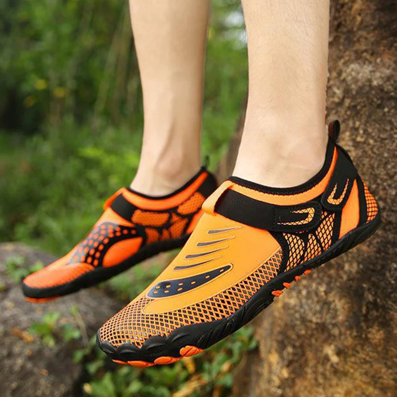 Outdoor Sports Shoes Swimming Water Shoes Stretch Breathable Unisex Non-slip Rubber Running Shoes Fitness Cycling Shoes 35-46