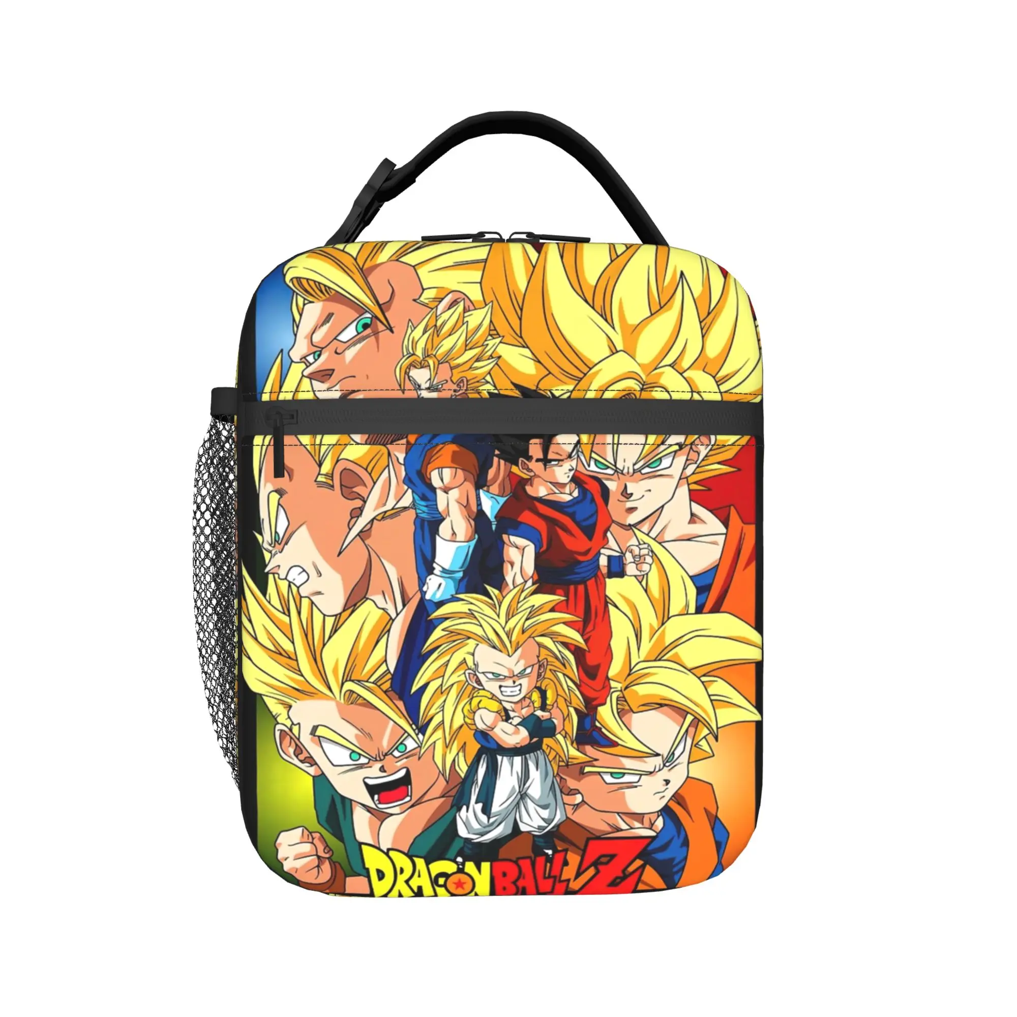 

D-Dragon-Ball-L DragonBalls Insulated Lunch Bag for Men Women Food Container Portable Cooler Thermal Lunch Boxes For Travel